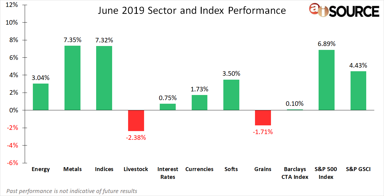 June 2019 Sector and Index Performance
