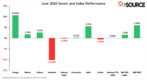 June 2020 Sector and Index Performance